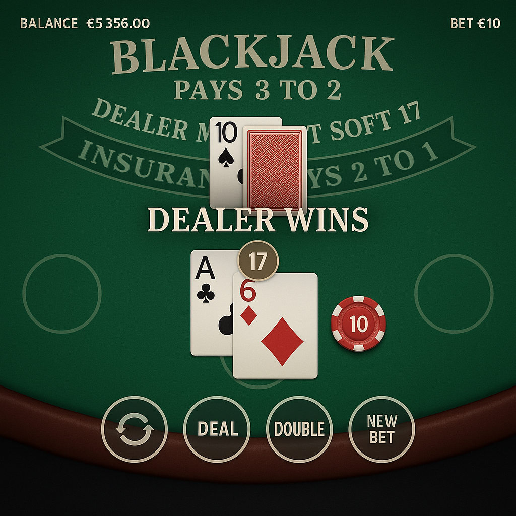 7Signs - Blackjack Table Game - Double or Split